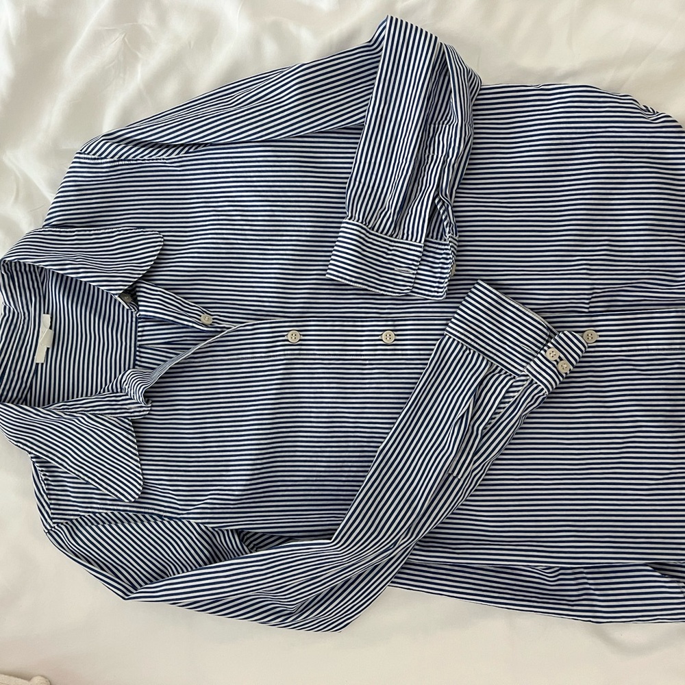 COS - button down striped shirt - size 4